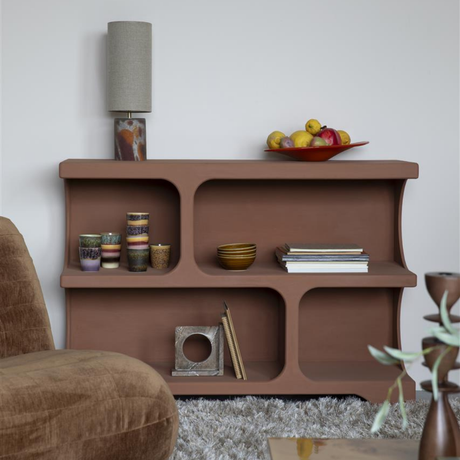 Seven wooden shelf