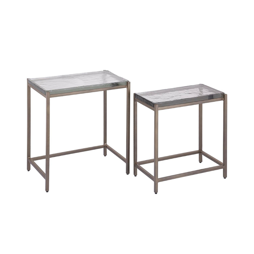 Lucinde üveg lerakóasztal szettben