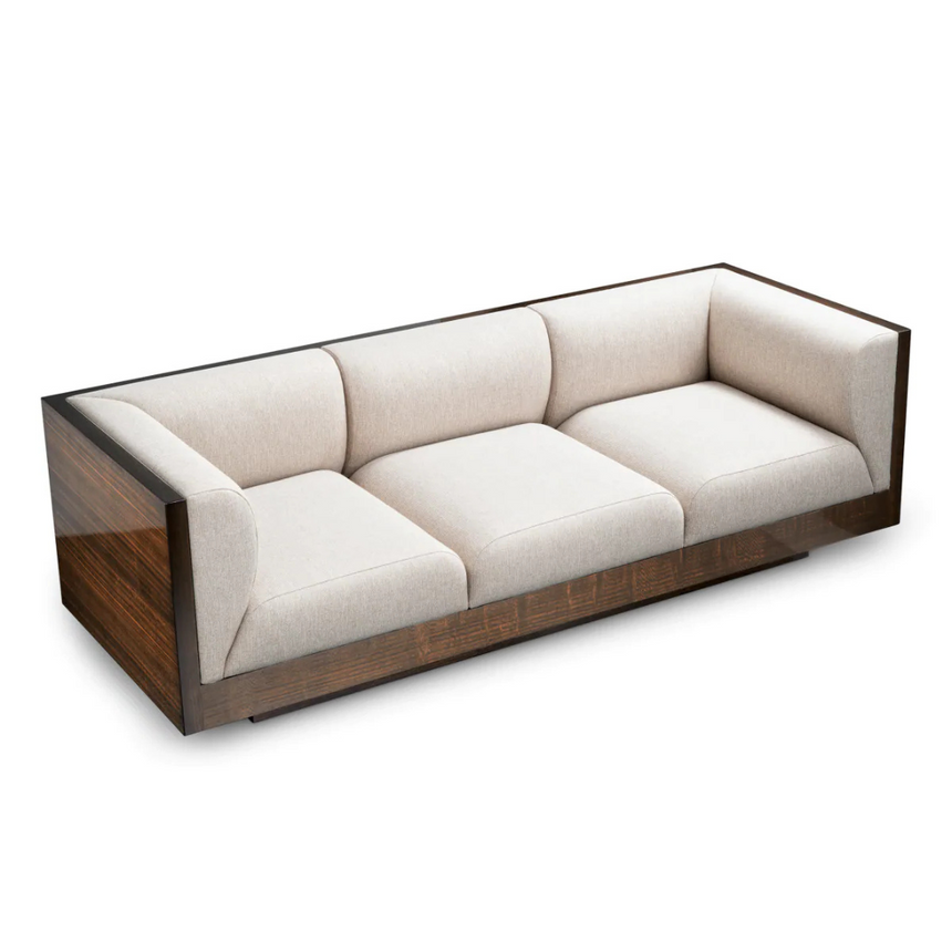 Sebastian swivel wooden armchair