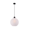 Lava 3-bulb dark gray glass pendant lamp