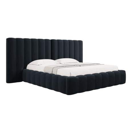 Kelp wide velvet bed frame 180x200