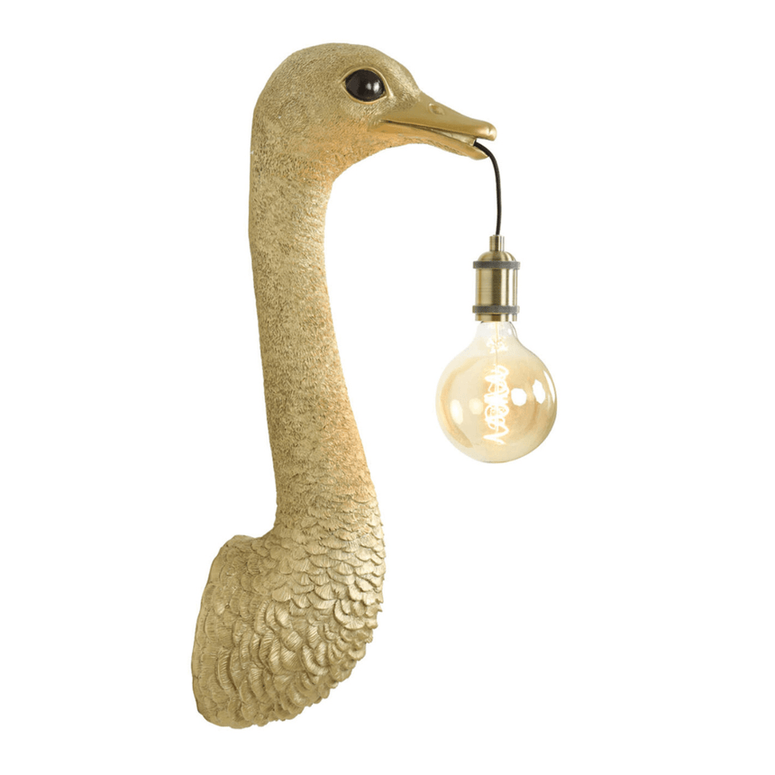 Ostrich large resin wall lamp