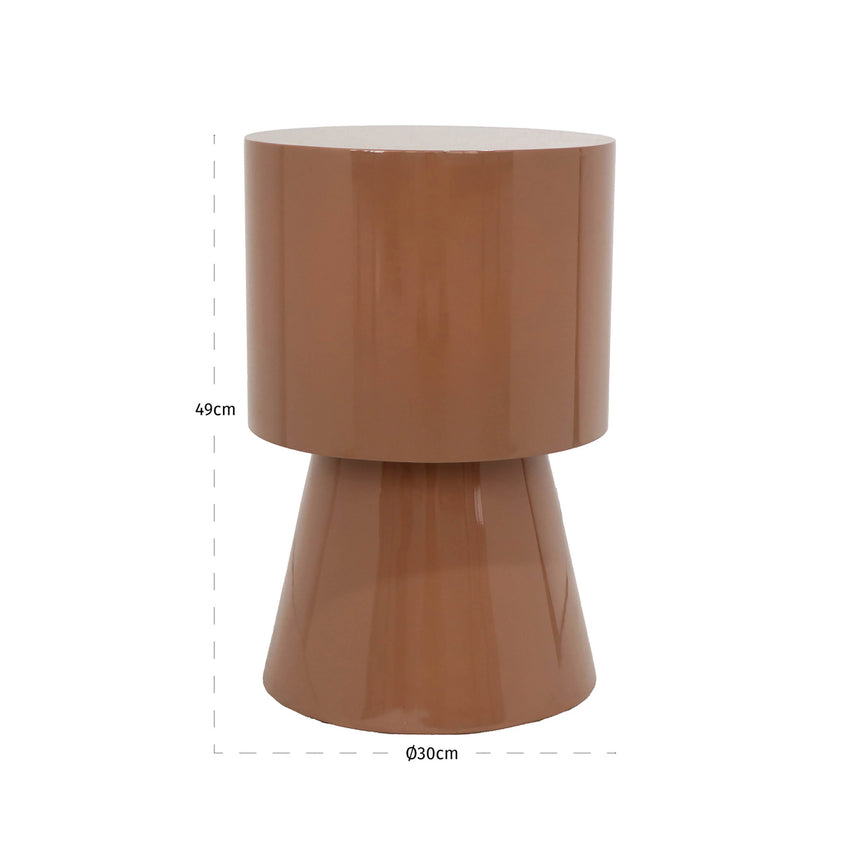 Liza lerakóasztal – Műgyanta és MDF szerkezettel 30 cm