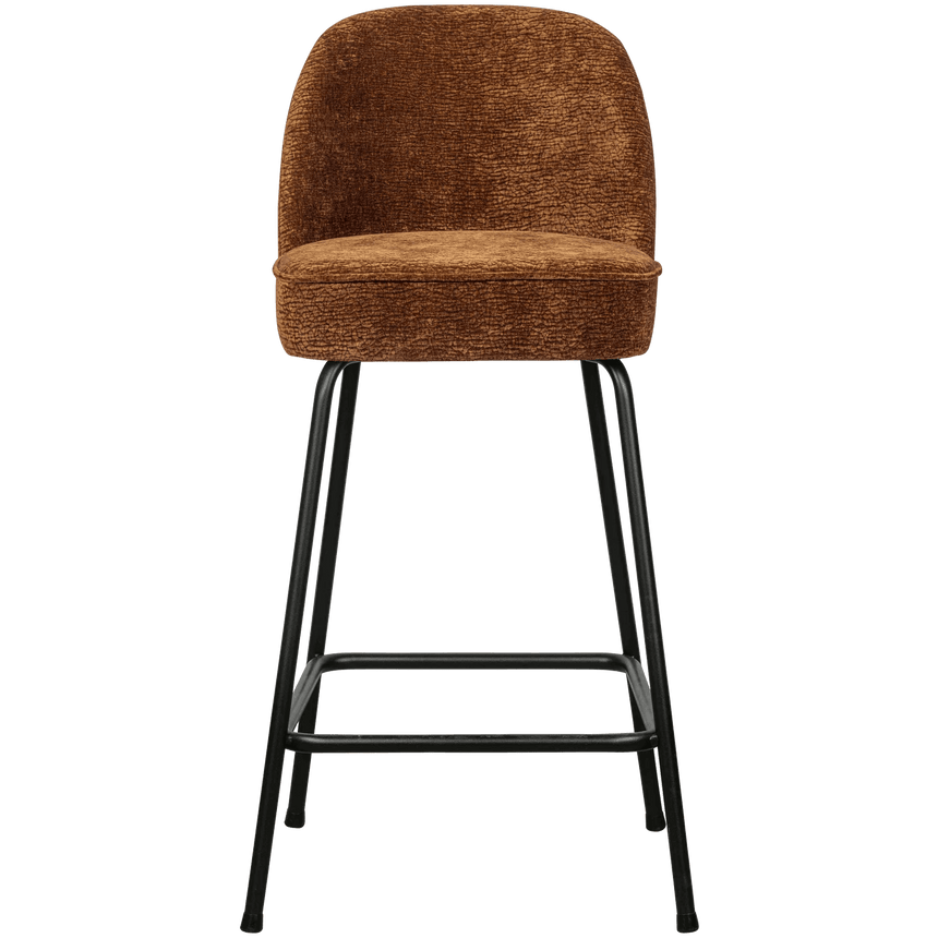 Vogue chenille low bar stool