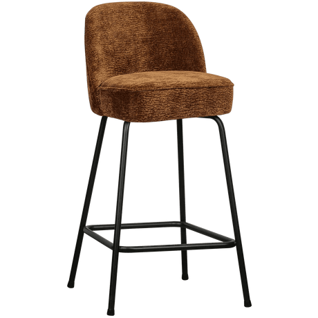 Vogue chenille low bar stool
