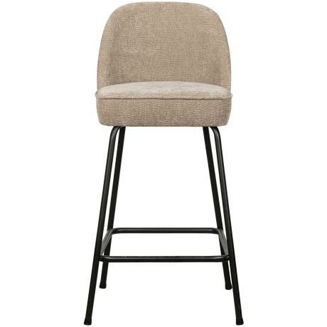 Vogue chenille low bar stool
