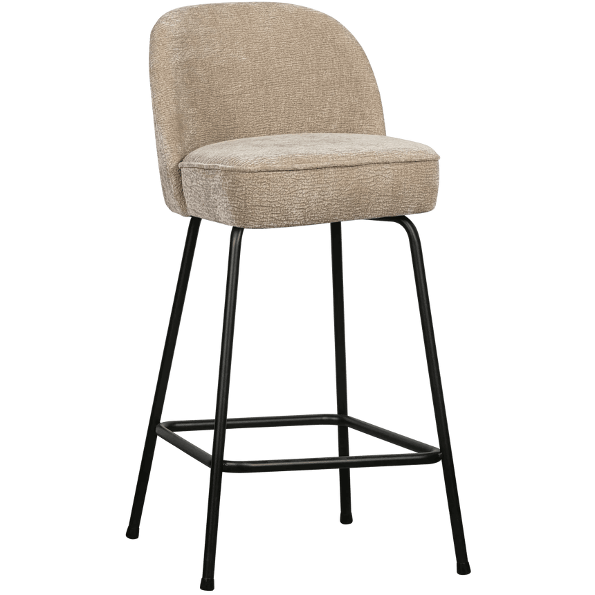 Vogue chenille low bar stool