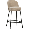 Vogue chenille low bar stool