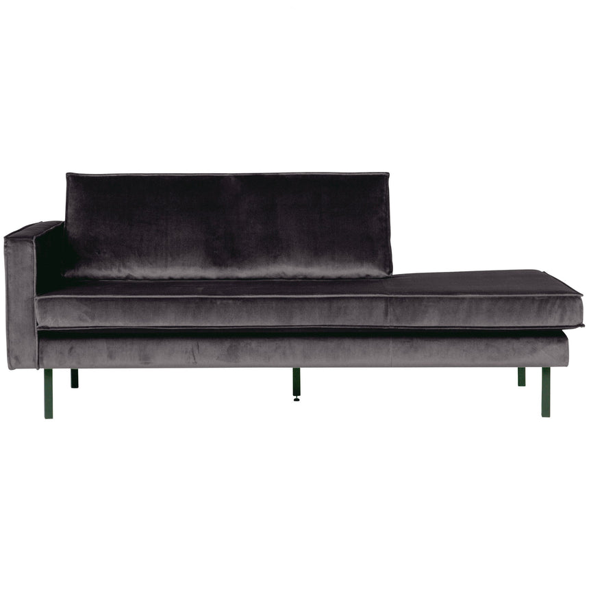 Rodeo Daybed baloldali bársony antracit