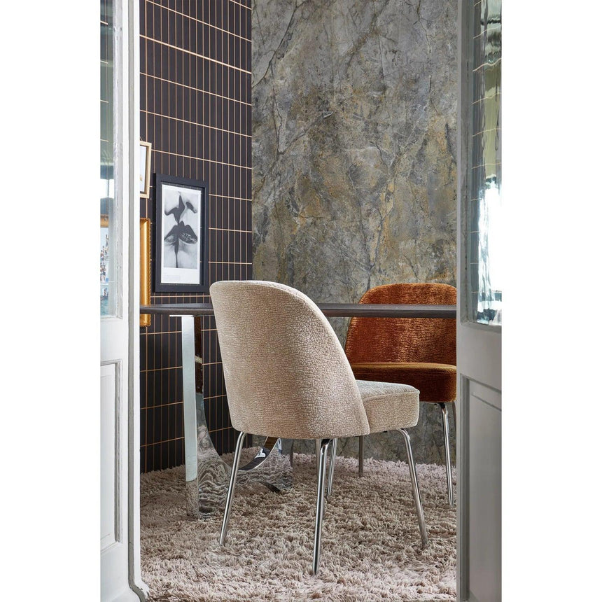 Vogue zsenília szék króm lábbal