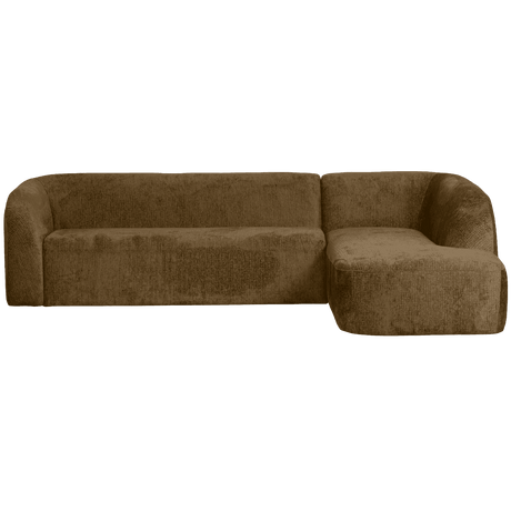 Sloping balos bársony sarokkanapé