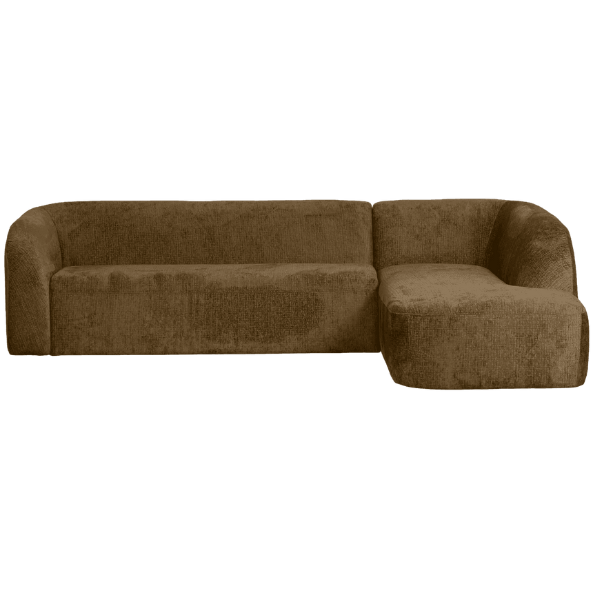 Sloping balos bársony sarokkanapé