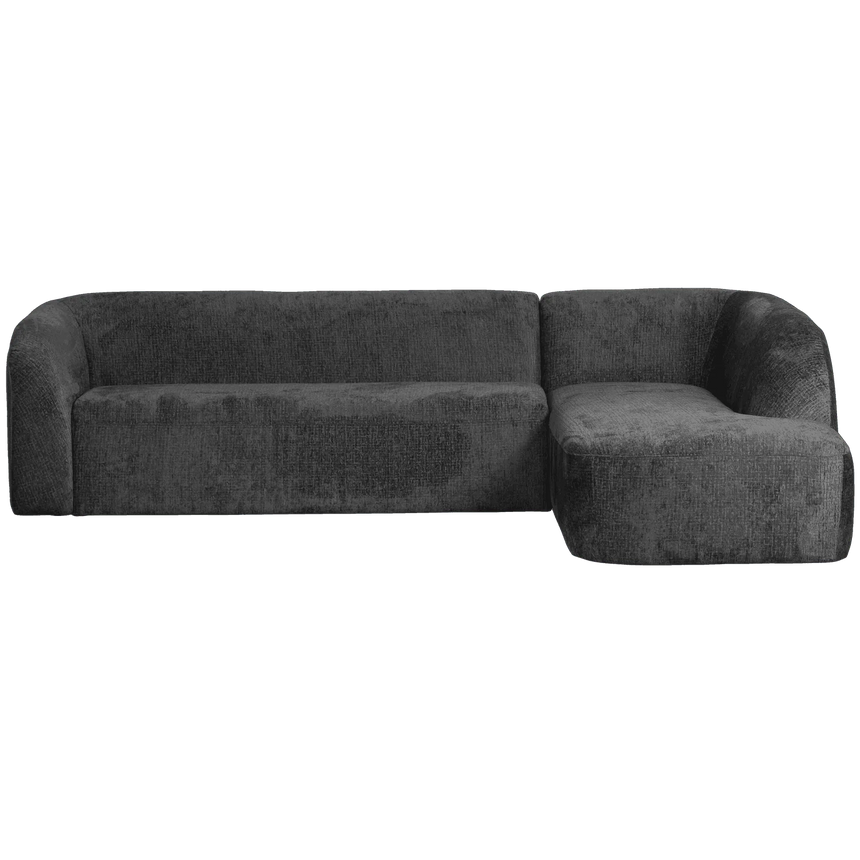 Sloping jobbos bársony sarokkanapé