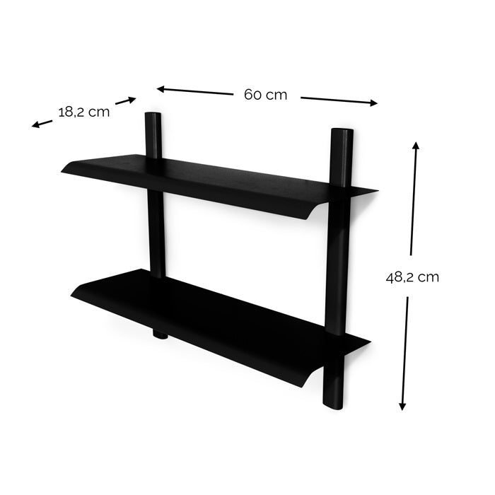 Hola 3 fém fali polc