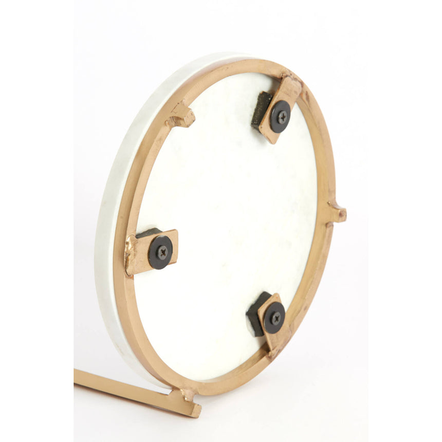 Leda – Klasszikus eleganciájú márvány és antik bronz lerakóasztal