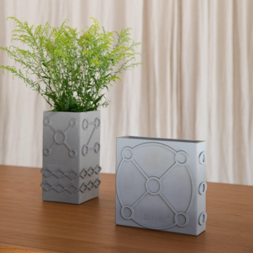 Graphic Square concrete vase