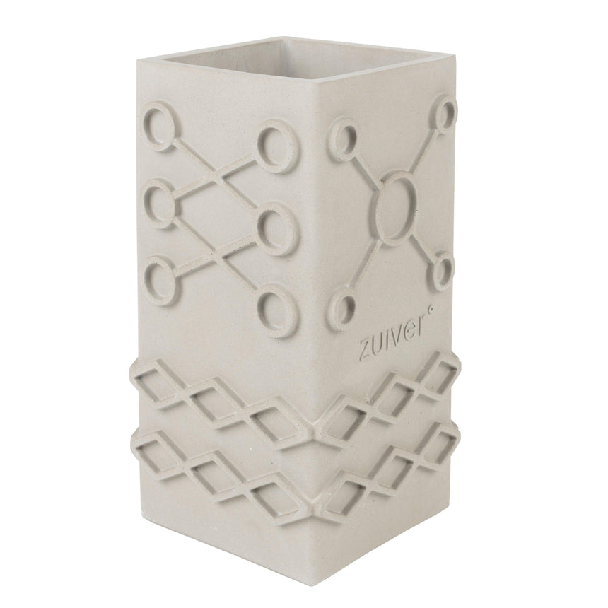 Graphic Square concrete vase