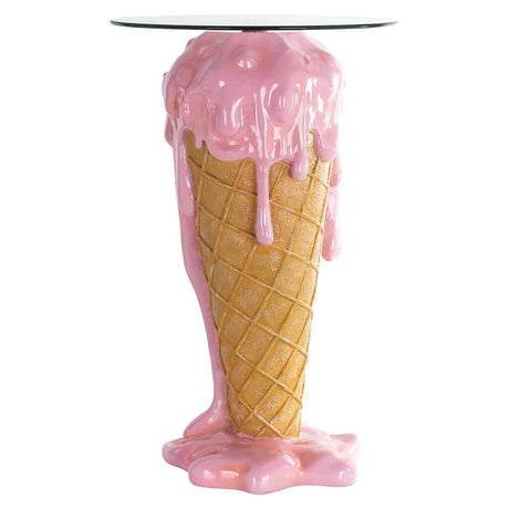 Ice üveg lerakóasztal - Dutch Home