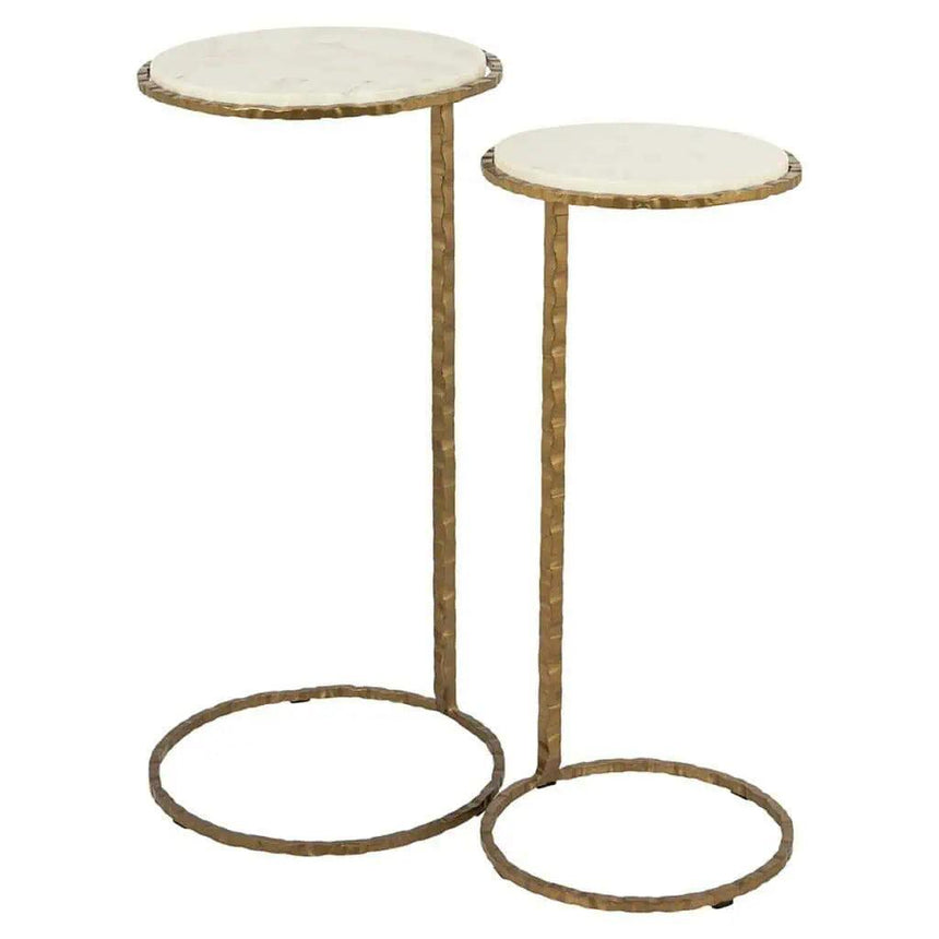 Scofield marble side table set