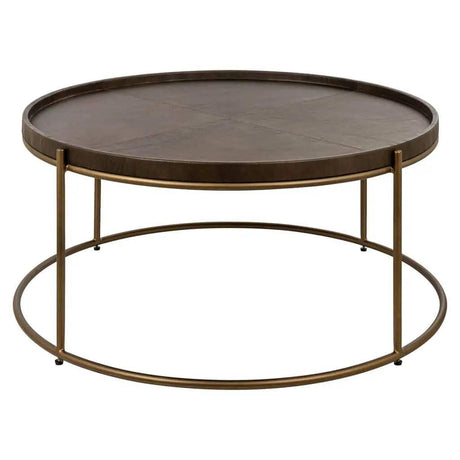 Zillon leather coffee table