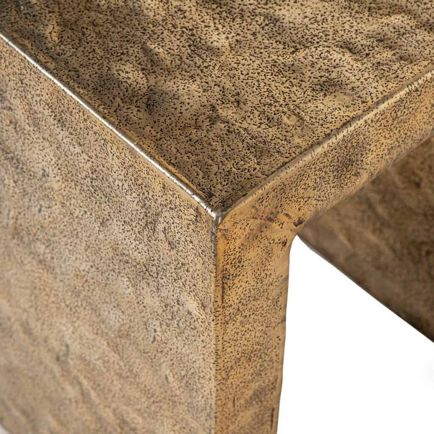 Bloomville 2-door textile leather cabinet