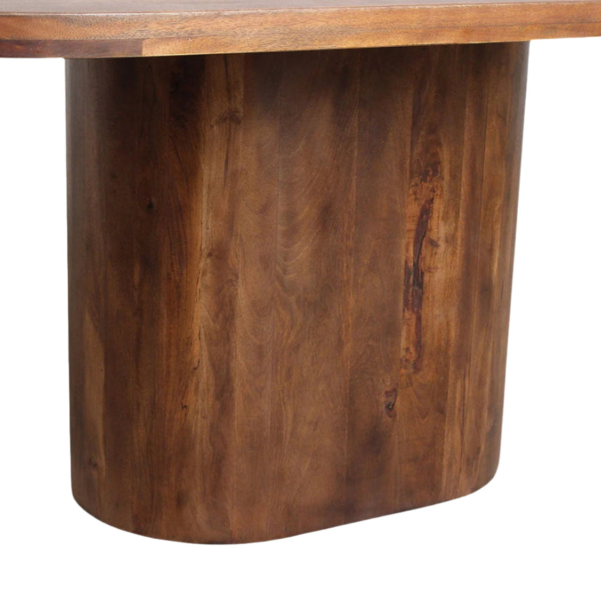 Bullnose Oblong Wooden Dining Table