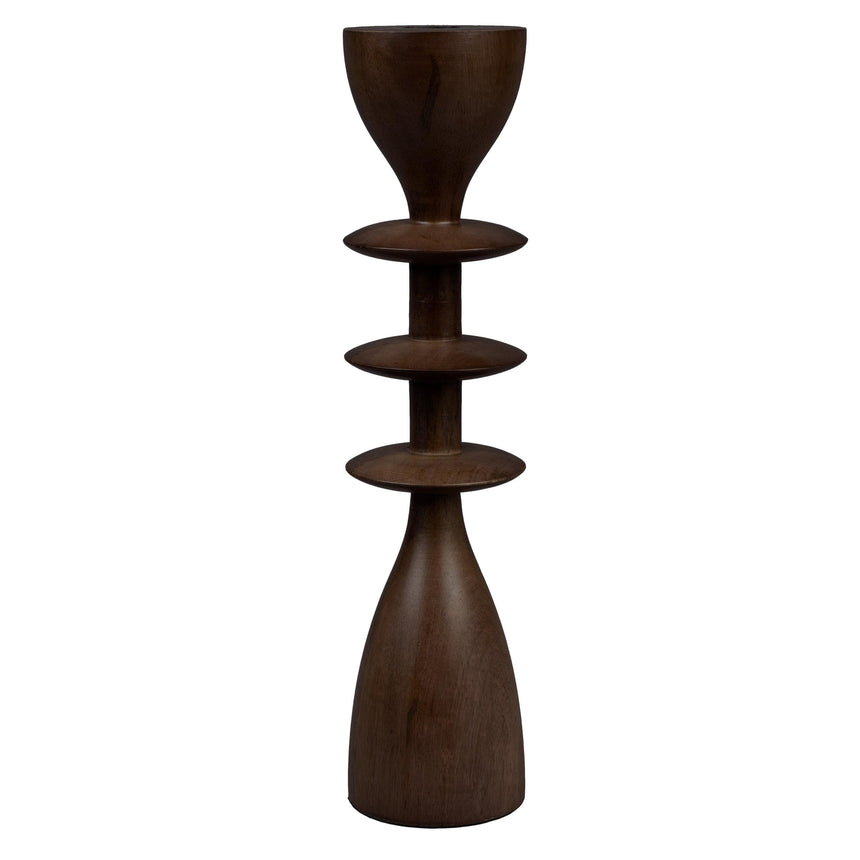 Pernilla wooden candle holder medium