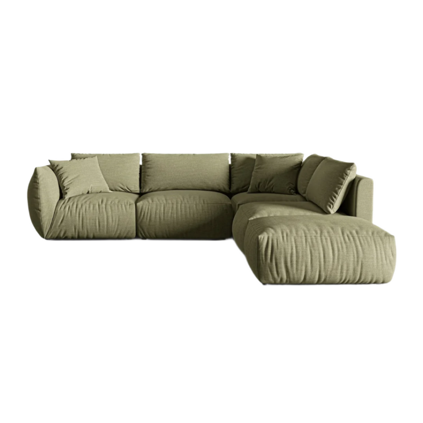 Chris jobbos szövet sarokkanapé 290