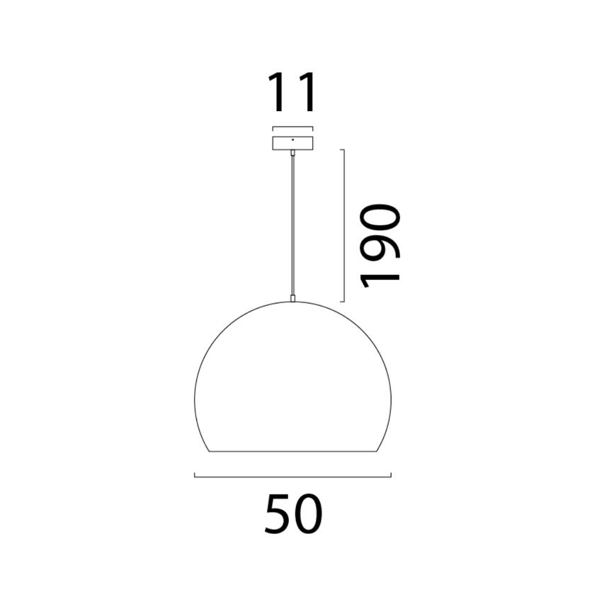 Globo fém függőlámpa Ø50