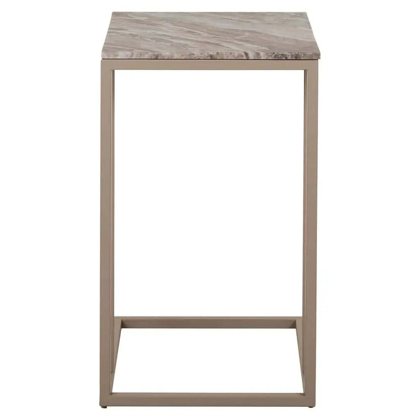 Bloomville 2-door textile leather cabinet