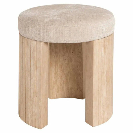 Gallice limestone pouf