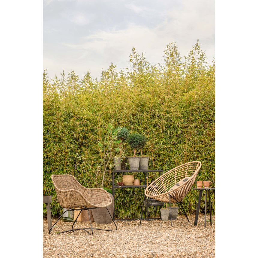 Fer fém dohányzó- és lerakóasztal – Ø 40 cm