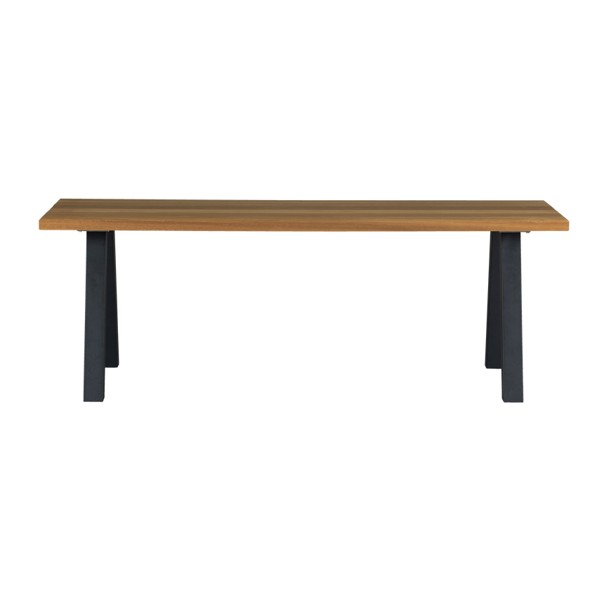 Tablo kerti asztal – Természetes ayous fa és modern A-láb