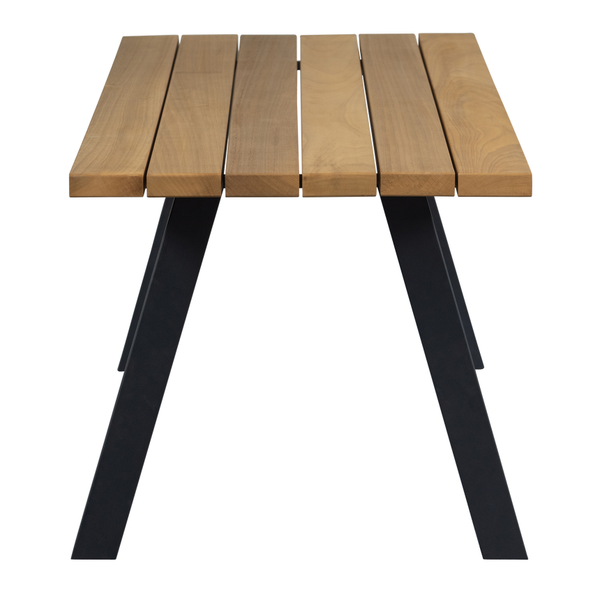 Tablo kerti asztal – Természetes ayous fa és modern A-láb