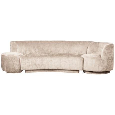 Combi popular szövet kanapé fotellel és puffal - Dutch Home