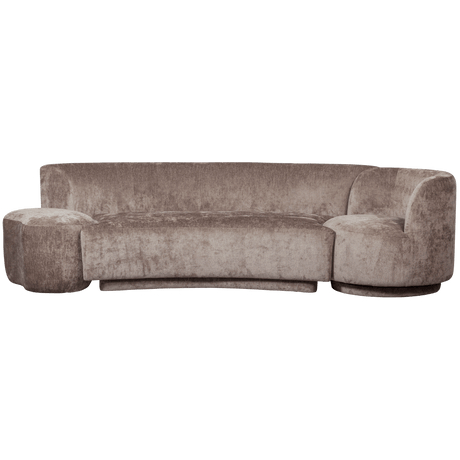 Combi popular szövet kanapé fotellel és puffal - Dutch Home