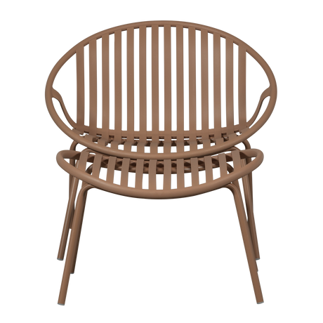 Bruce kerti fotel és lábtartó szett – Könnyed elegancia és teljes relaxáció