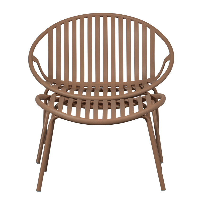 Bruce kerti fotel és lábtartó szett – Könnyed elegancia és teljes relaxáció