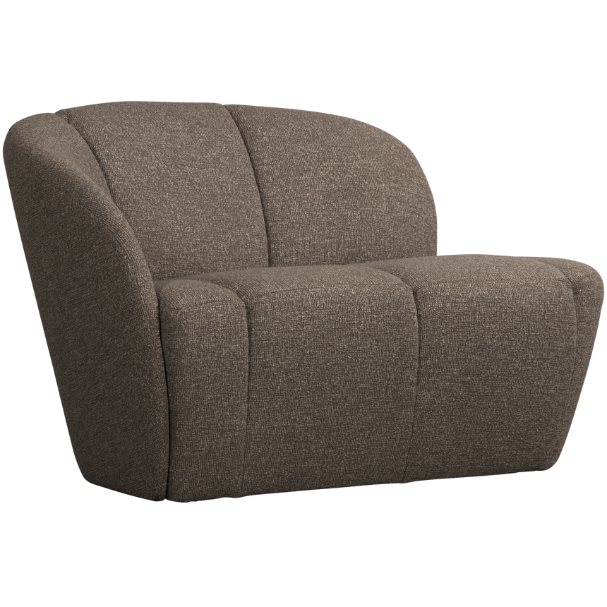 Mojo 2 személyes kanapé modul – Bal oldali elem, prémium bouclé kárpittal