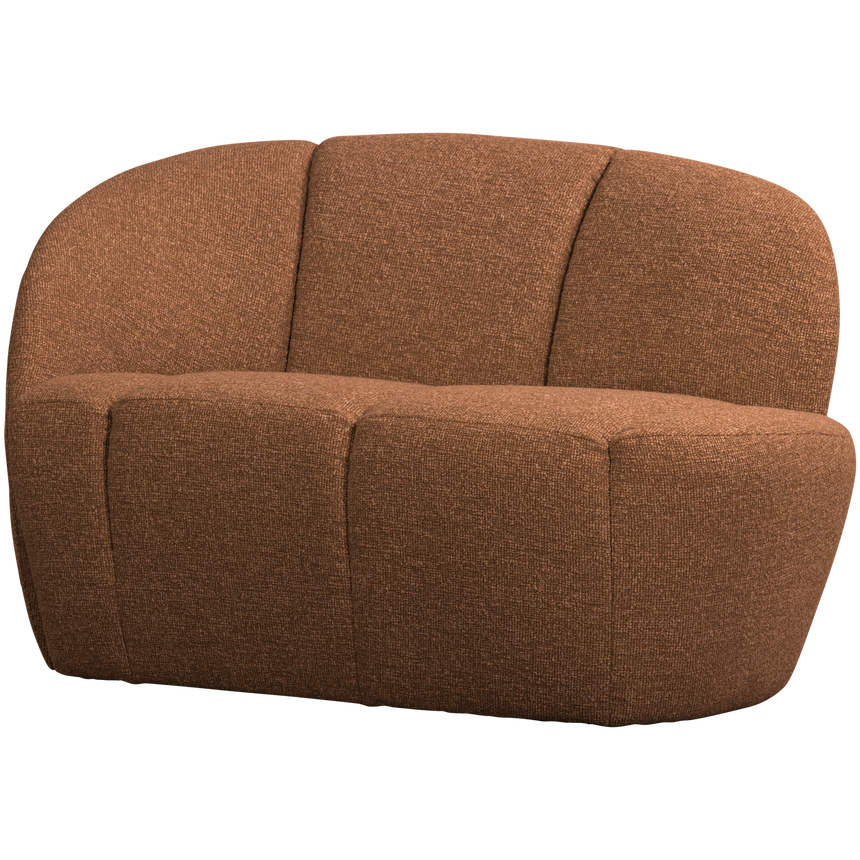 Mojo 2 személyes kanapé modul – Bal oldali elem, prémium bouclé kárpittal