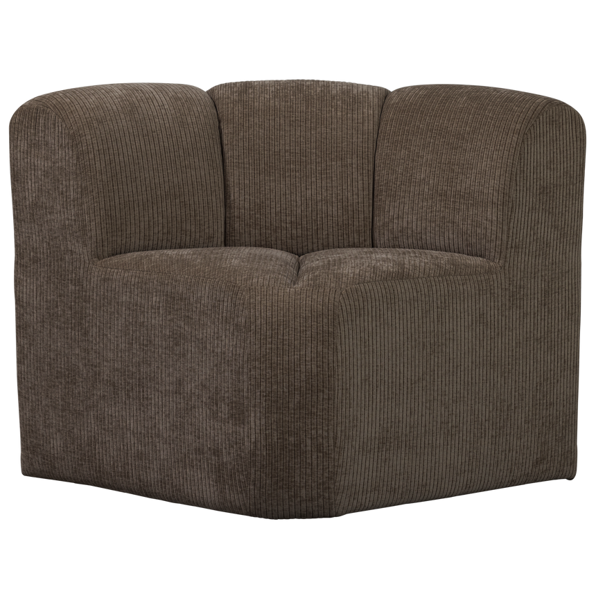 Mojo sarok étkezőpad háttámlával – Luxus bordázott szövetkárpittal