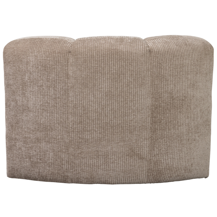 Mojo sarok étkezőpad háttámlával – Luxus bordázott szövetkárpittal