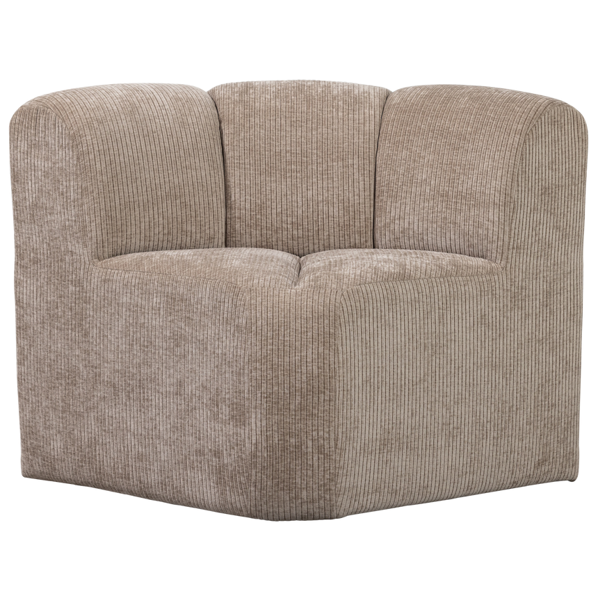 Mojo sarok étkezőpad háttámlával – Luxus bordázott szövetkárpittal