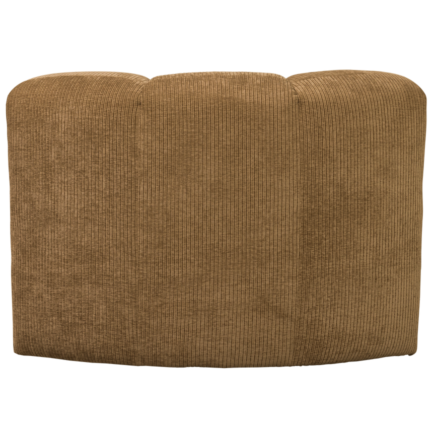 Mojo sarok étkezőpad háttámlával – Luxus bordázott szövetkárpittal