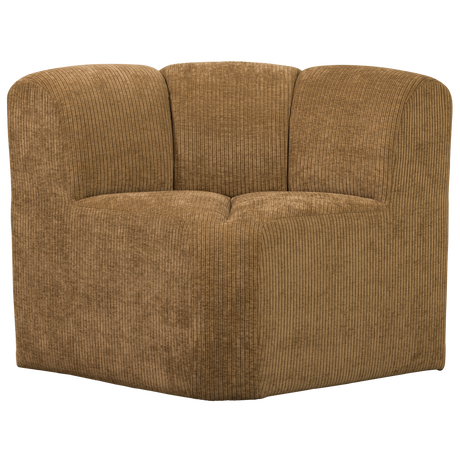 Mojo sarok étkezőpad háttámlával – Luxus bordázott szövetkárpittal