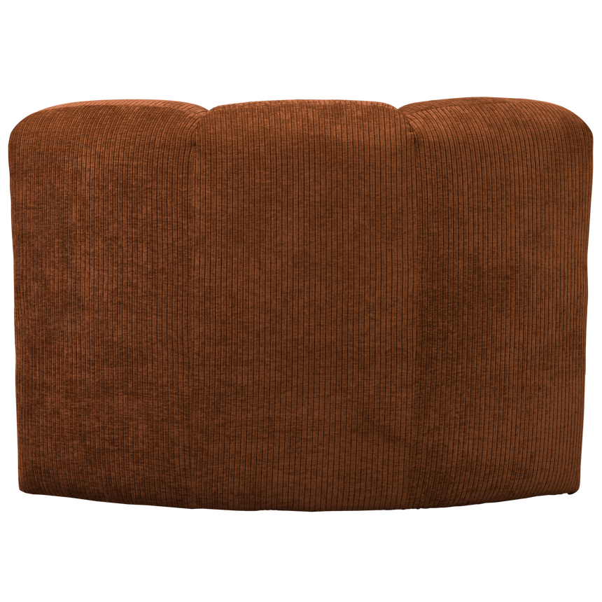 Mojo sarok étkezőpad háttámlával – Luxus bordázott szövetkárpittal