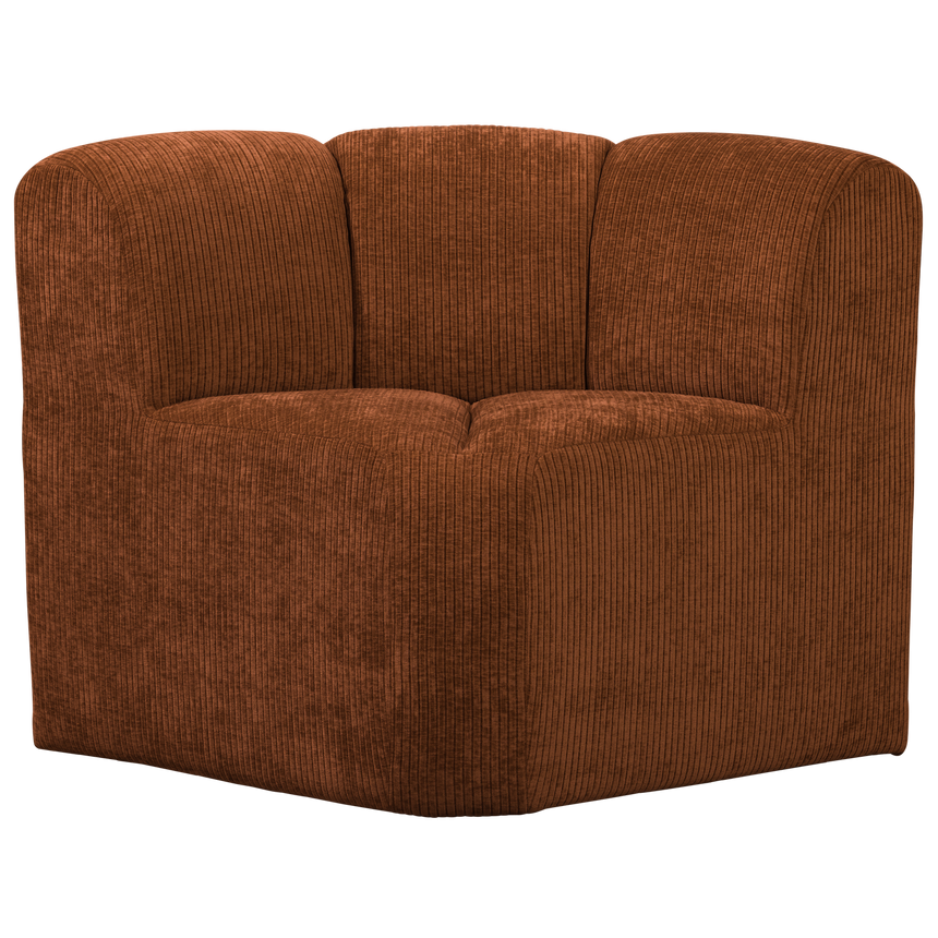 Mojo sarok étkezőpad háttámlával – Luxus bordázott szövetkárpittal