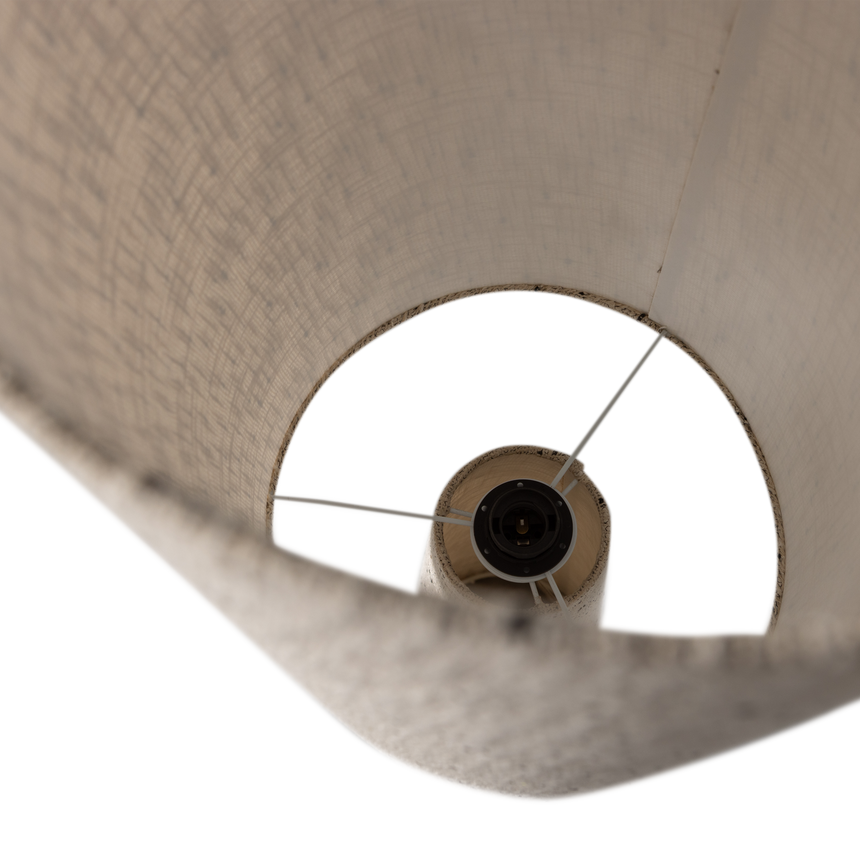 Loft állólámpa – Dolly bouclé kárpitozással, pöttyös mintával