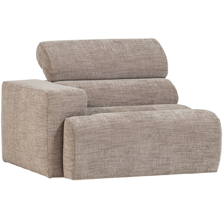 Novi 1 személyes kanapé modul – Bal oldali elem, állítható nyaktámasszal