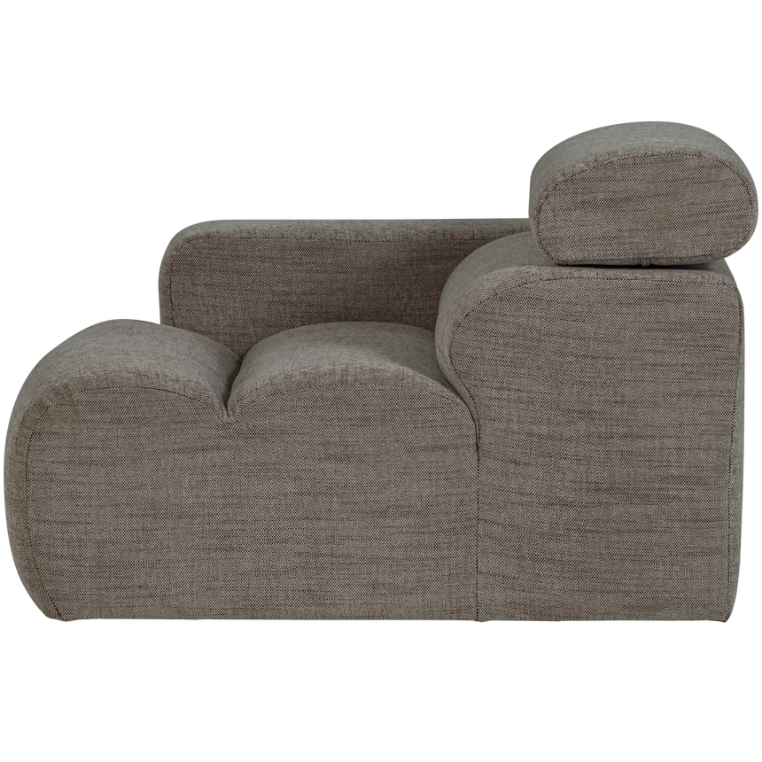 Novi 1 személyes kanapé modul – Bal oldali elem, állítható nyaktámasszal